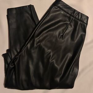 Hugo Boss Black Leather Pants